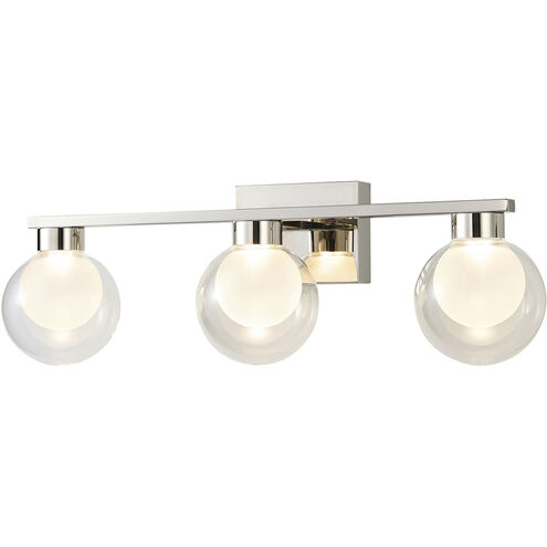 Colton LED 24 inch Polished Nickel Bathroom Vanity Wall Light