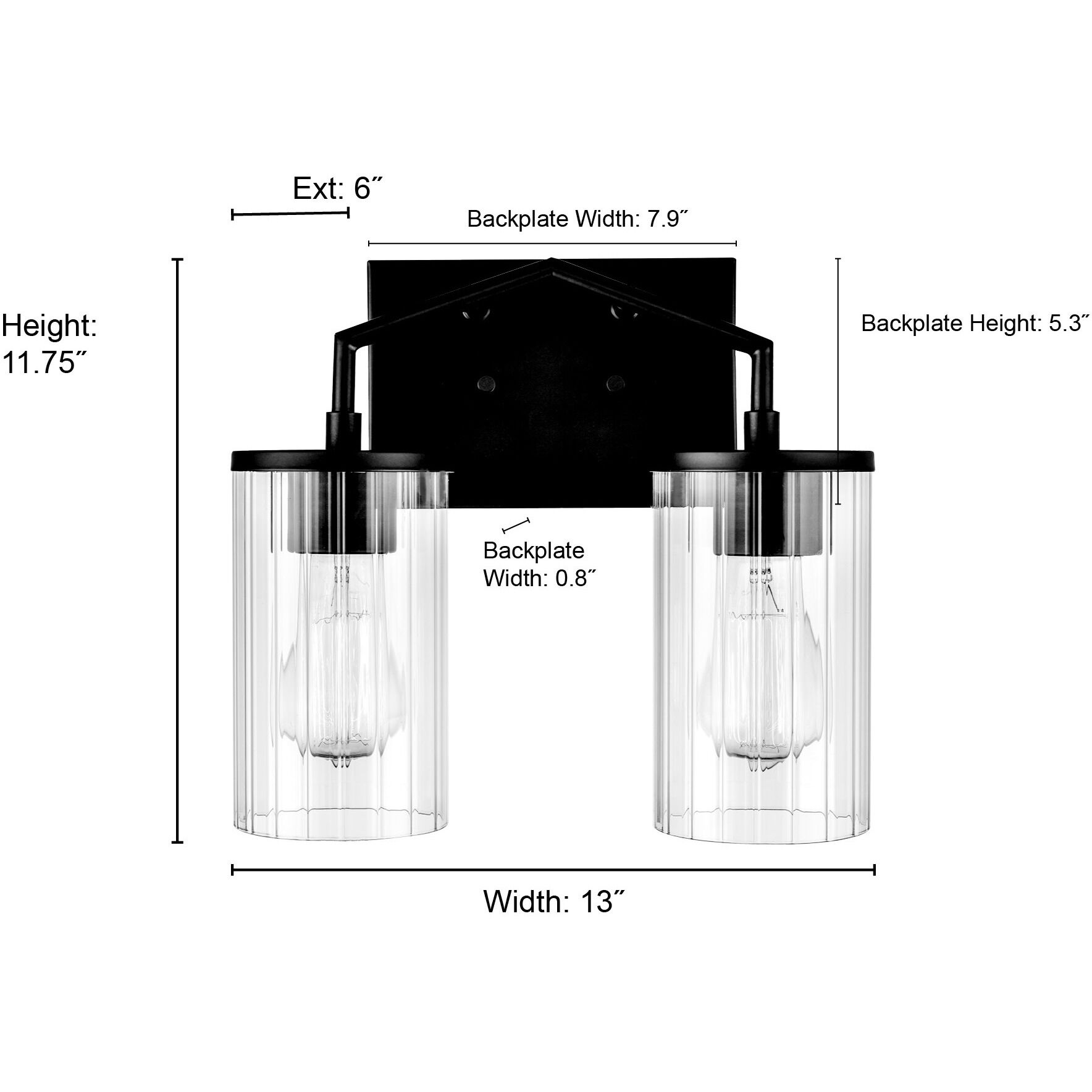 Beverlly 2 Light 13 inch Brushed Nickel Bathroom Vanity Light Wall Light