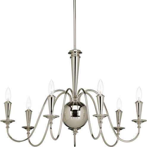 Identity 7 Light 31 inch Polished Nickel Chandelier Ceiling Light
