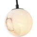 Nightfall 1 Light 5.9 inch Black Pendant Ceiling Light