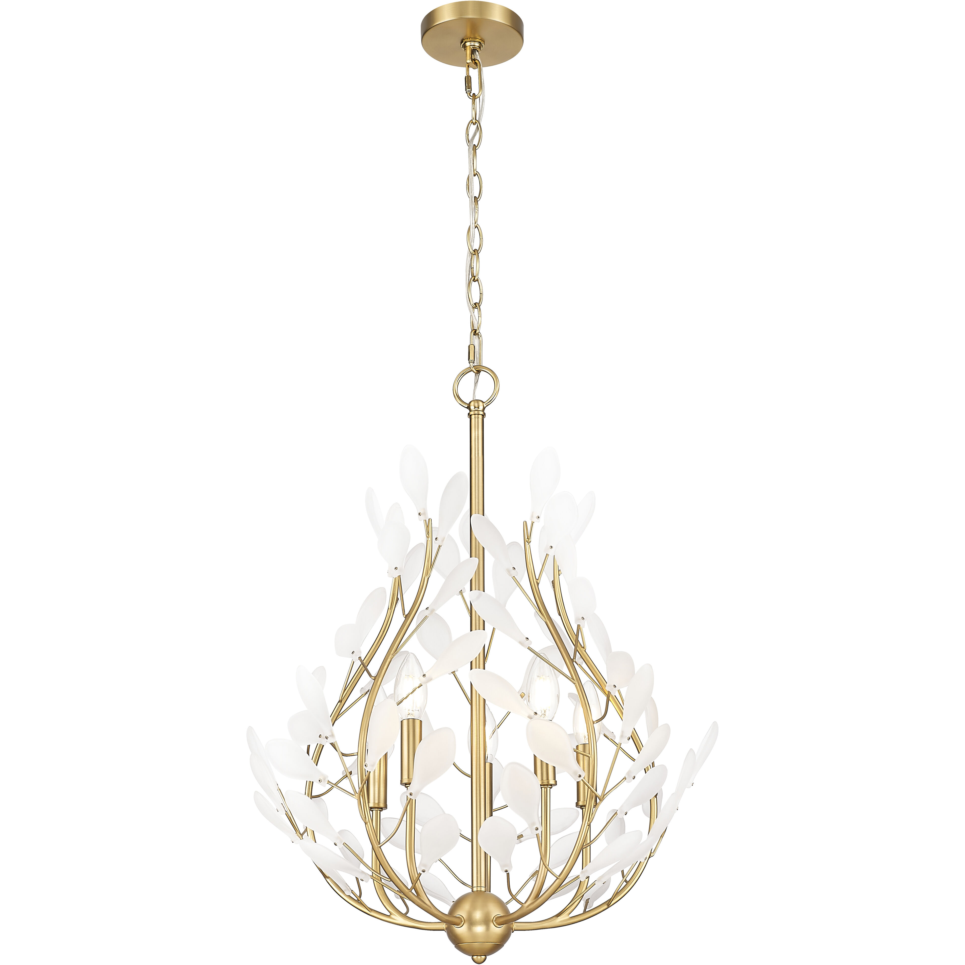 Claudine 5 Light 24 inch Modern Gold Chandelier Ceiling Light