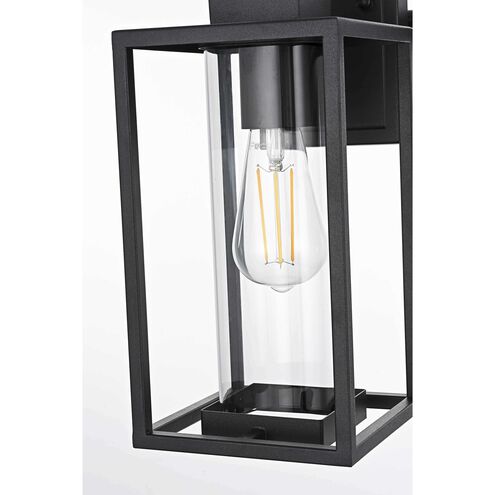 Memphis 1 Light 13.5 inch Black Outdoor Wall Sconce