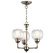 Niles 3 Light 16 inch Antique Pewter Chandelier/Semi Flush Ceiling Light