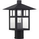 Crestlake 1 Light 13.5 inch Textured Black Outdoor Post Top Lantern