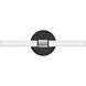 Kai LED 16.75 inch Black with Chrome accents Bath Light Wall Light, Linear