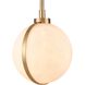 Lumis 1 Light 7.75 inch Lacquered Gold Pendant Ceiling Light, Converts to Semi Flush
