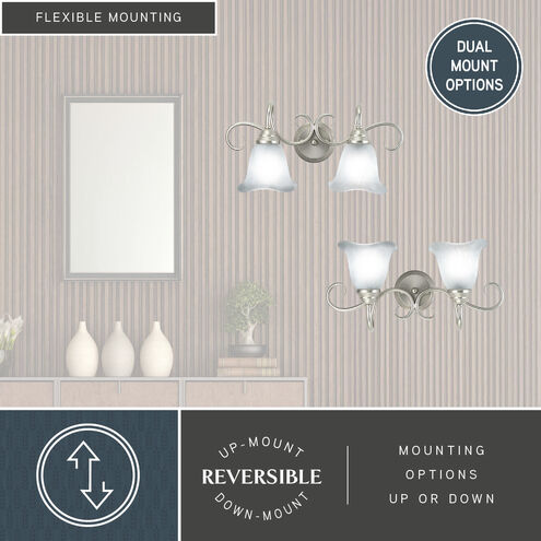 Bella LED 19.75 inch Brushed Nickel Bathroom Light Wall Light