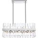 Serephina 16 Light 30 inch Chrome Linear Chandelier Ceiling Light