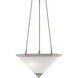 Latimer 2 Light 20 inch Polished Nickel/Frosted White Pendant Ceiling Light, Barry Goralnick Collection