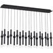 Sean Lavin Guyed LED Nightshade Black Chandelier Ceiling Light, Integrated LED