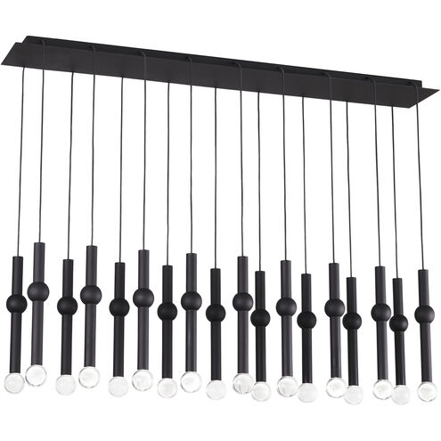Sean Lavin Guyed LED Nightshade Black Chandelier Ceiling Light, Integrated LED