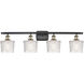Ballston Niagra 4 Light 36 inch Black Antique Brass Bath Vanity Light Wall Light, Ballston