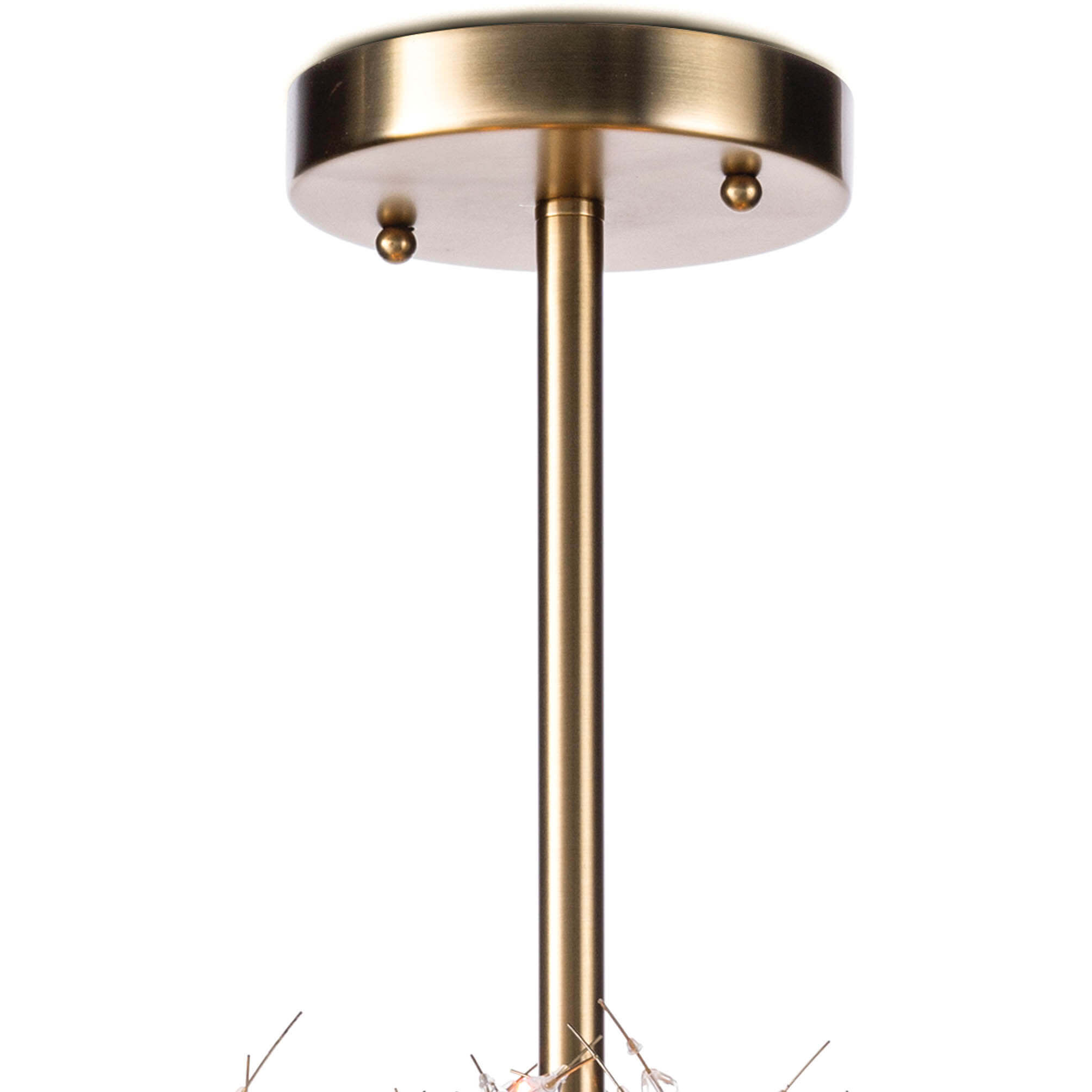 Chiffon 12 Light 27 inch Natural Brass Chandelier Ceiling Light, Large