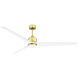 TriAire Custom Brushed Satin Brass Fan Motor