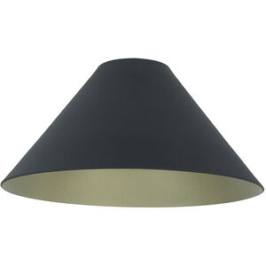 iLENE Champagne Haze with Black 8 inch Cylinder Shade in Champagne Haze / Black