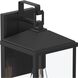 Cantley 1 Light 16 inch Matte Black Outdoor Wall Lantern