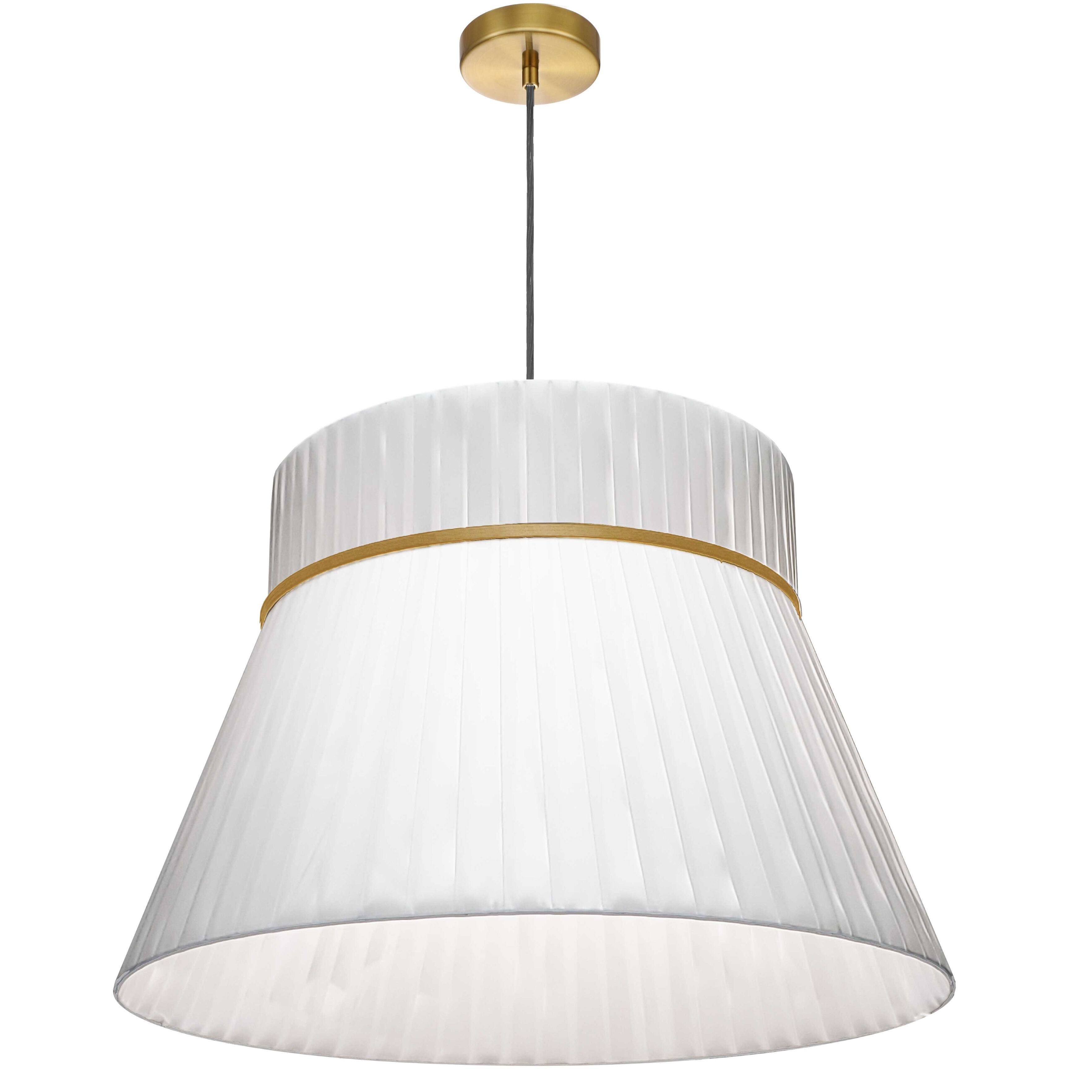 Rochelle 1 Light 24 inch Aged Brass Pendant Ceiling Light