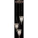 Mirage 3 Light 17.5 inch Bronze Pendant Ceiling Light