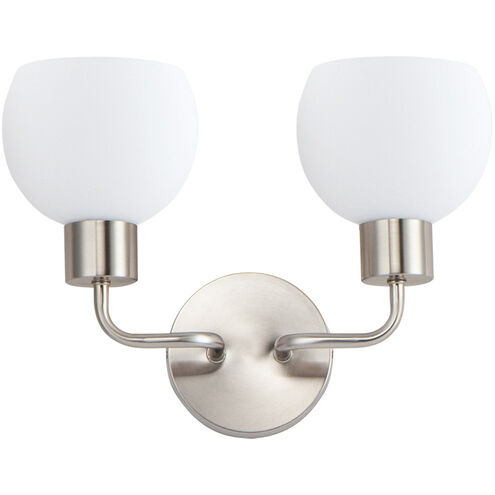 Coraline 2 Light 15 inch Satin Nickel Wall Sconce Wall Light