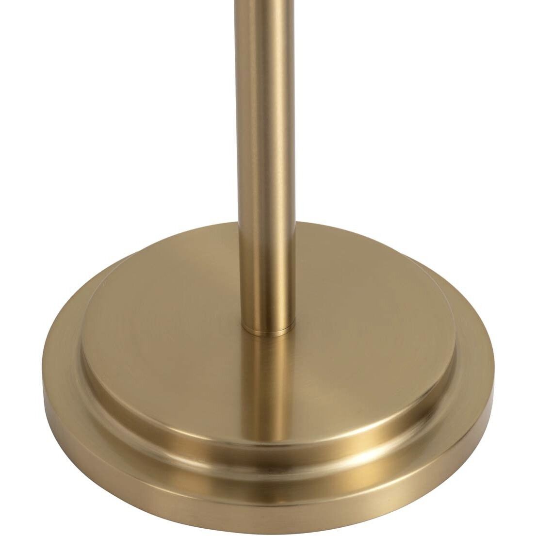 Luxe Brushed Brass Floor Standing Touchless Hand Sanitizer Dispenser