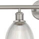 Edison Castile 4 Light 33 inch Brushed Satin Nickel Bath Vanity Light Wall Light in Clear Glass