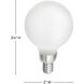 LumiGlo Cand. 2 watt 120v 2700 LED Bulb in Matte White