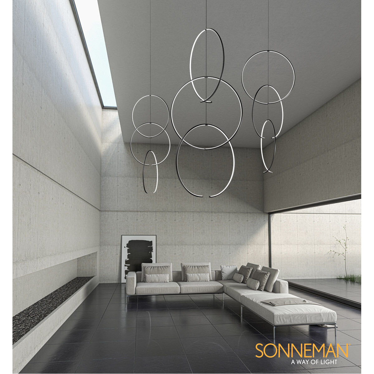 Torc LED 24.75 inch Satin Black Pendant Ceiling Light