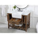 Clement 42 X 22 X 34 inch Driftwood Bathroom Vanity Cabinet