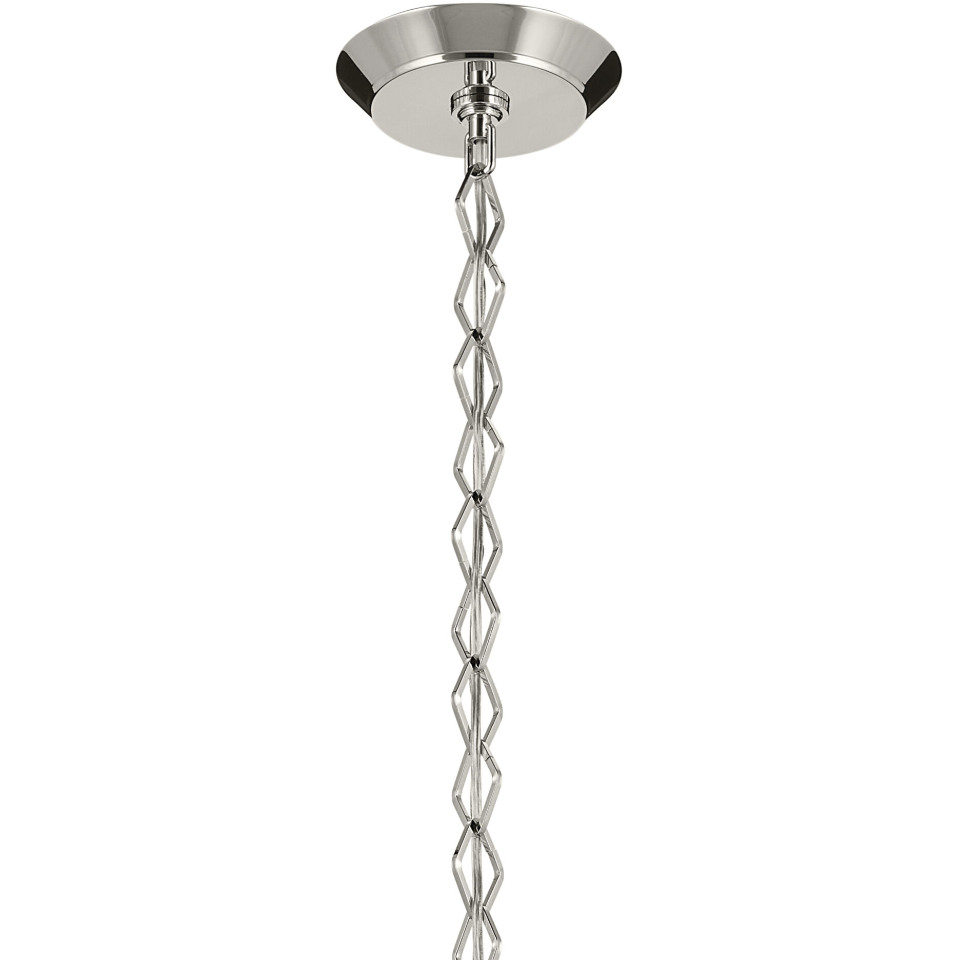 Nella 1 Light Polished Nickel Pendant Ceiling Light