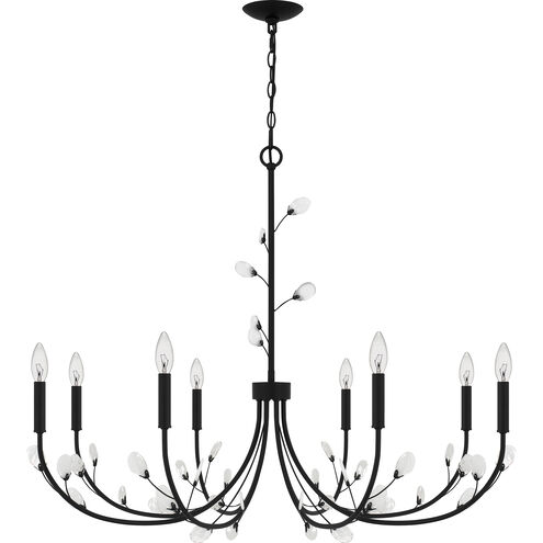 Heiress 8 Light 40 inch Matte Black Chandelier Ceiling Light