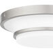 Cromwell 11 inch Brushed Nickel Flush Mount Ceiling Light