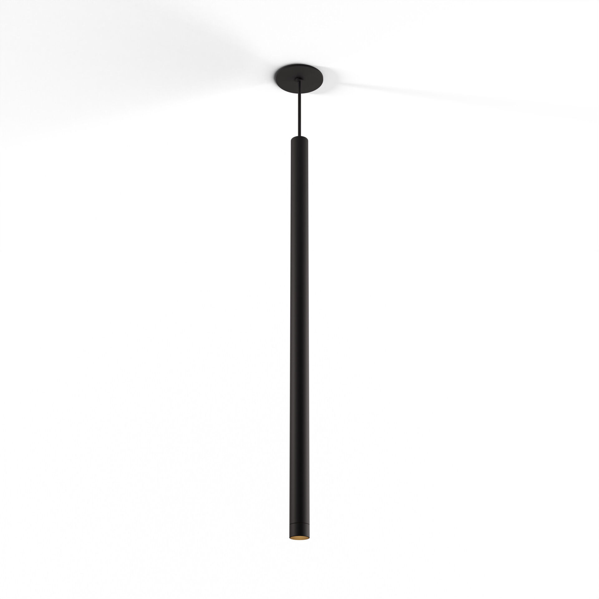 Combi LED 1.5 inch Matte Black Pendant Ceiling Light, Suspension / Flush Mount 2-in-1