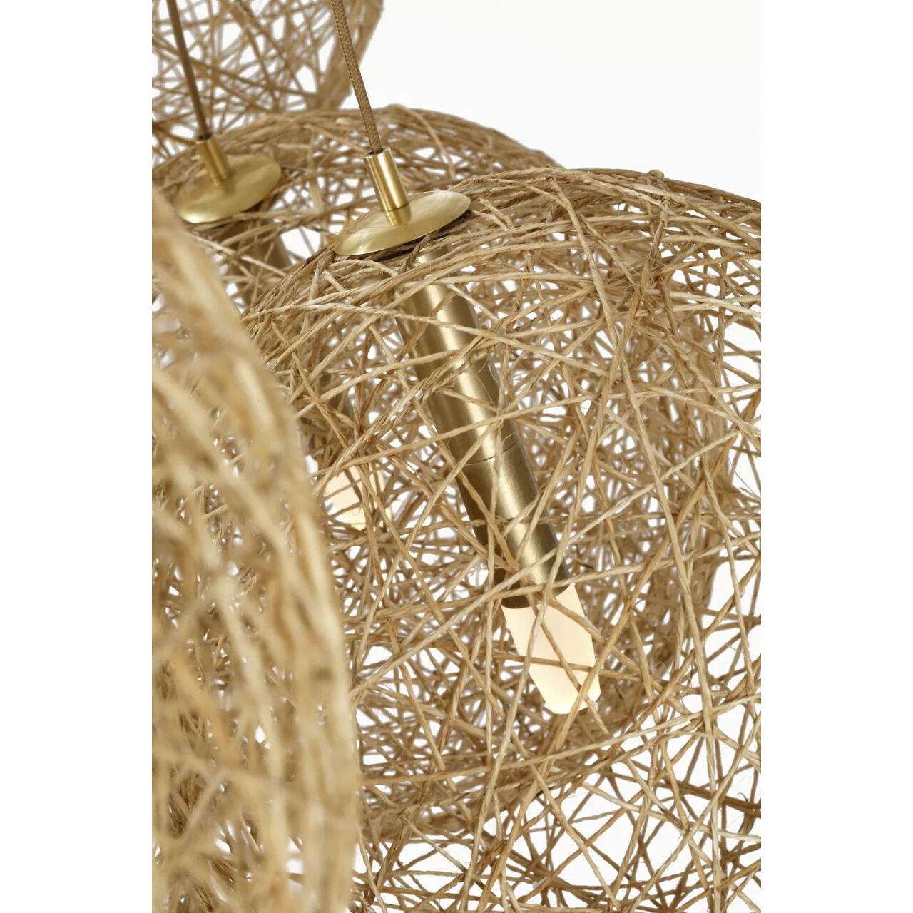 Marie Flanigan Barlow LED 38.75 inch Natural Jute Chandelier Ceiling Light