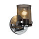 Wire Mesh Wall Sconce Wall Light in Polished Chrome, Atlas