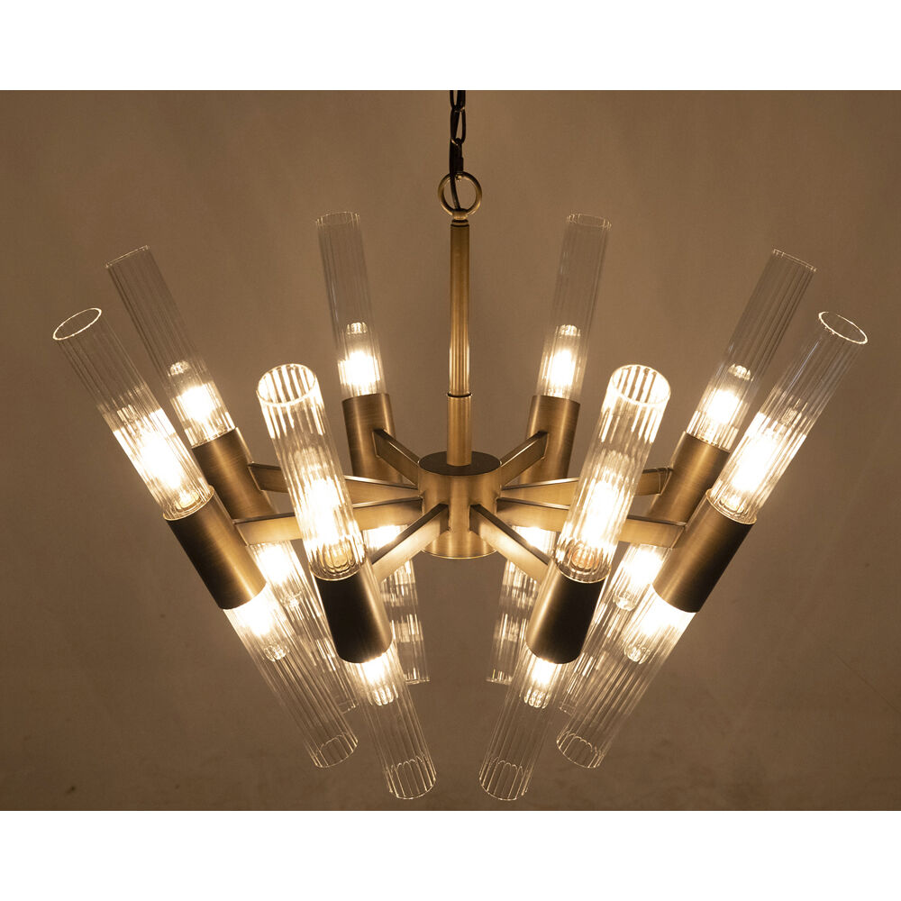 Moira 16 Light 16 inch Aged Brass Chandelier Ceiling Light