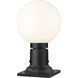Laurent 1 Light 13.5 inch Black Outdoor Pier Mounted Fixture