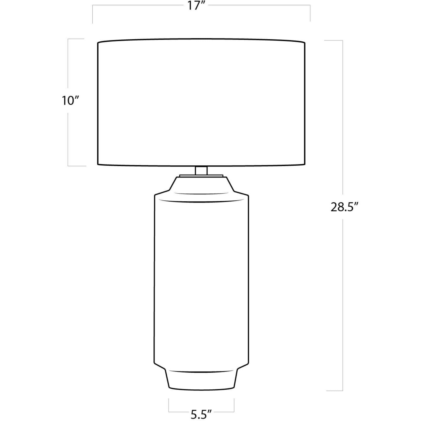 Dayton 28.5 inch 150.00 watt Ebony Table Lamp Portable Light
