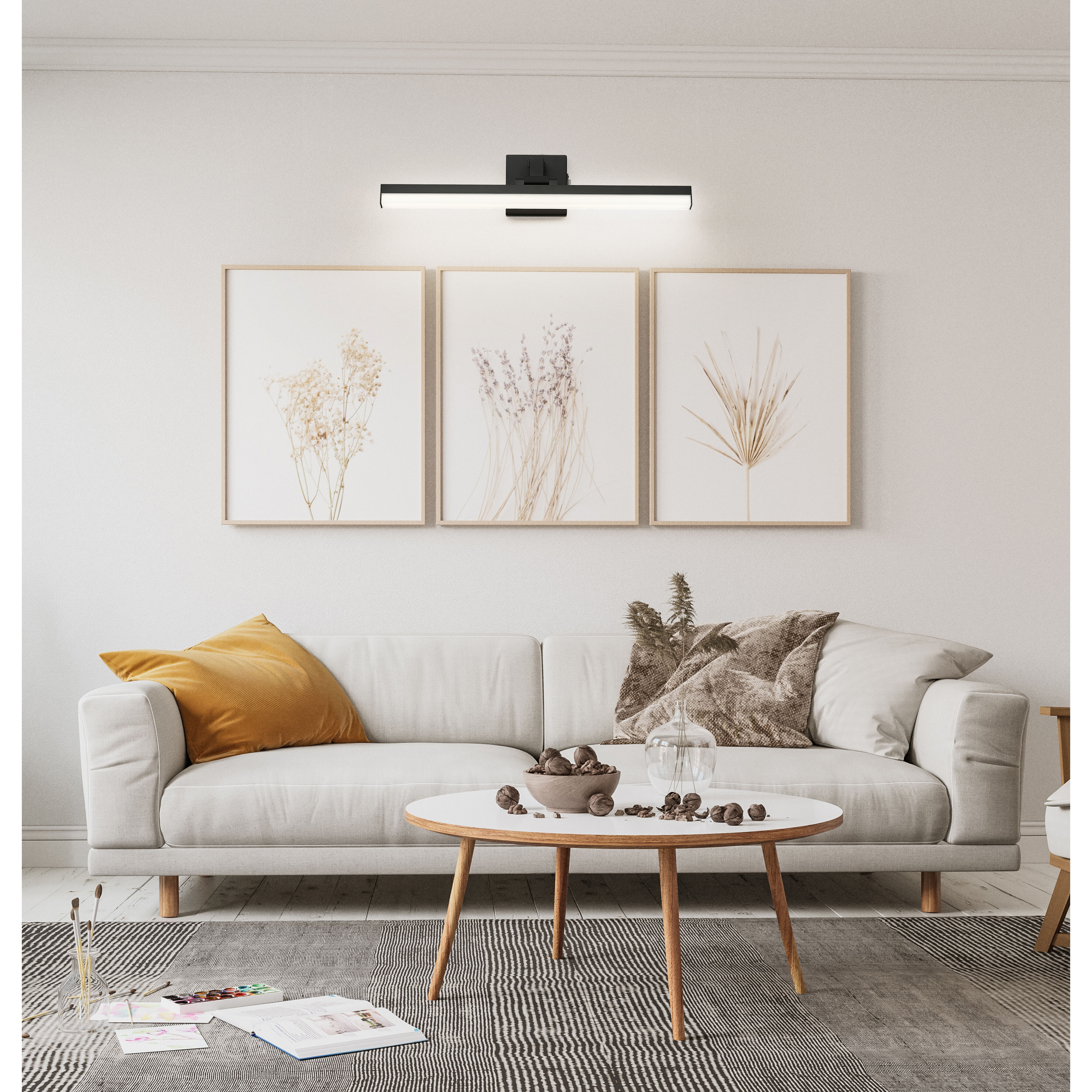 Liam LED 25 inch Matte Black Vanity Wall Light