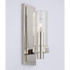 Chapman & Myers Sonnet LED 3 inch Polished Nickel Single Sconce Wall Light in (None), Petite