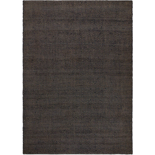 Ganges 36 X 24 inch Black Rug in 2 x 3