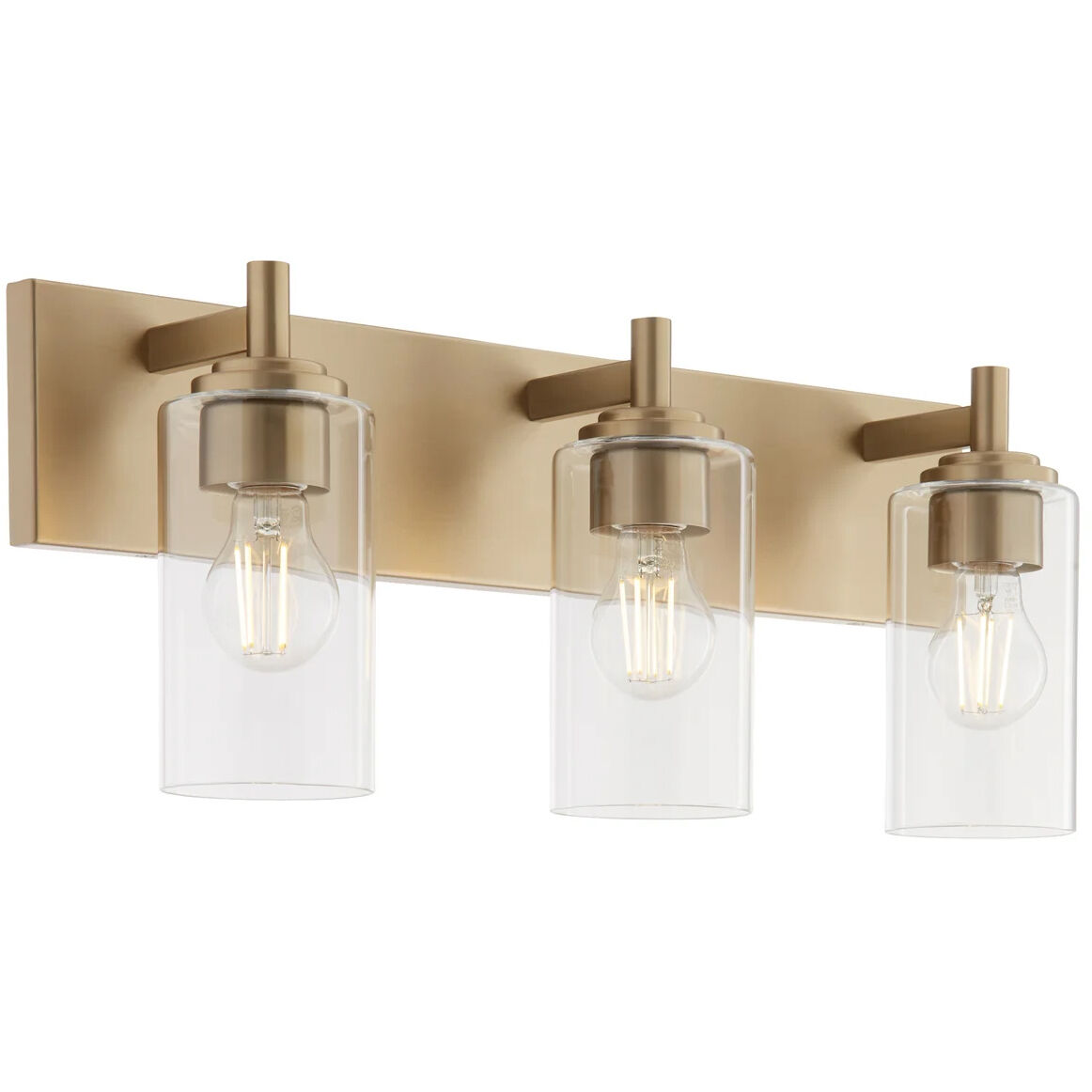 Fallstaff 3 Light 22.5 inch Aged Brass Vanity Light Wall Light