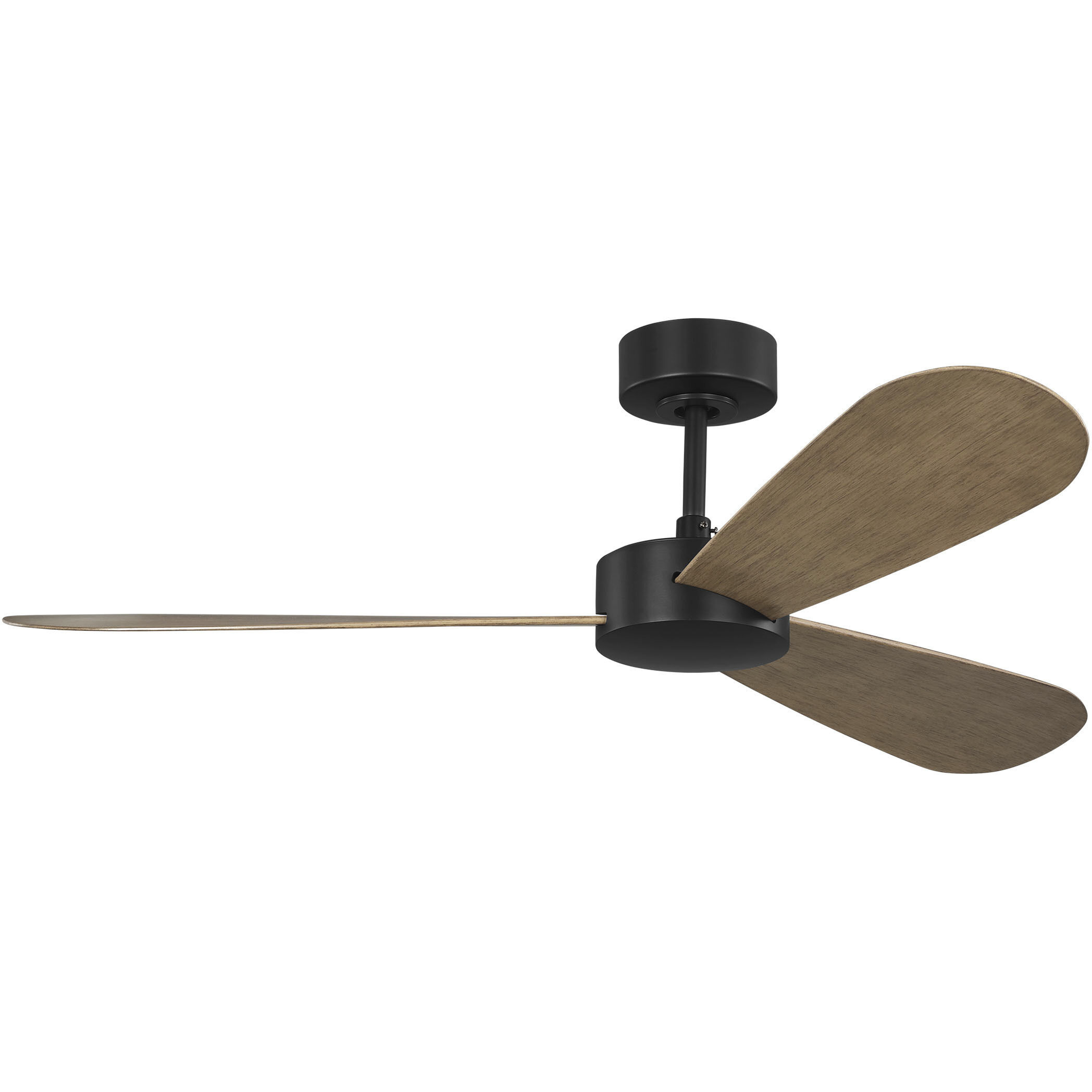 Paddle 52 inch Midnight Black with Oak ABS Blades Indoor/Outdoor Smart Ceiling Fan