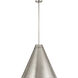 Eaton 1 Light 24 inch Brushed Nickel Pendant Ceiling Light