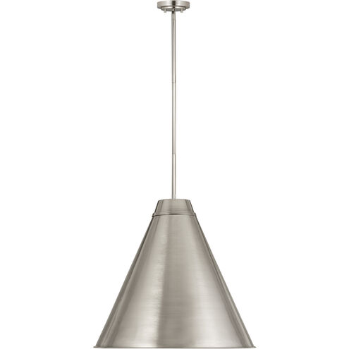 Eaton 1 Light 24 inch Brushed Nickel Pendant Ceiling Light