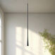 Taper LED 1.25 inch Black Pendant Ceiling Light