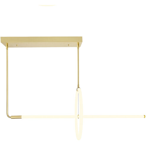 Hoops LED 40 inch Satin Gold Island/Pool Table Light Ceiling Light