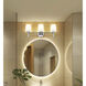 Henri 3 Light 24 inch Chrome Bathroom Vanity Wall Light