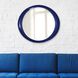 Ellipse 39 X 35 inch Navy Mirror