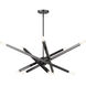 Monaco 10 Light 32 inch Black Chrome Chandelier Ceiling Light