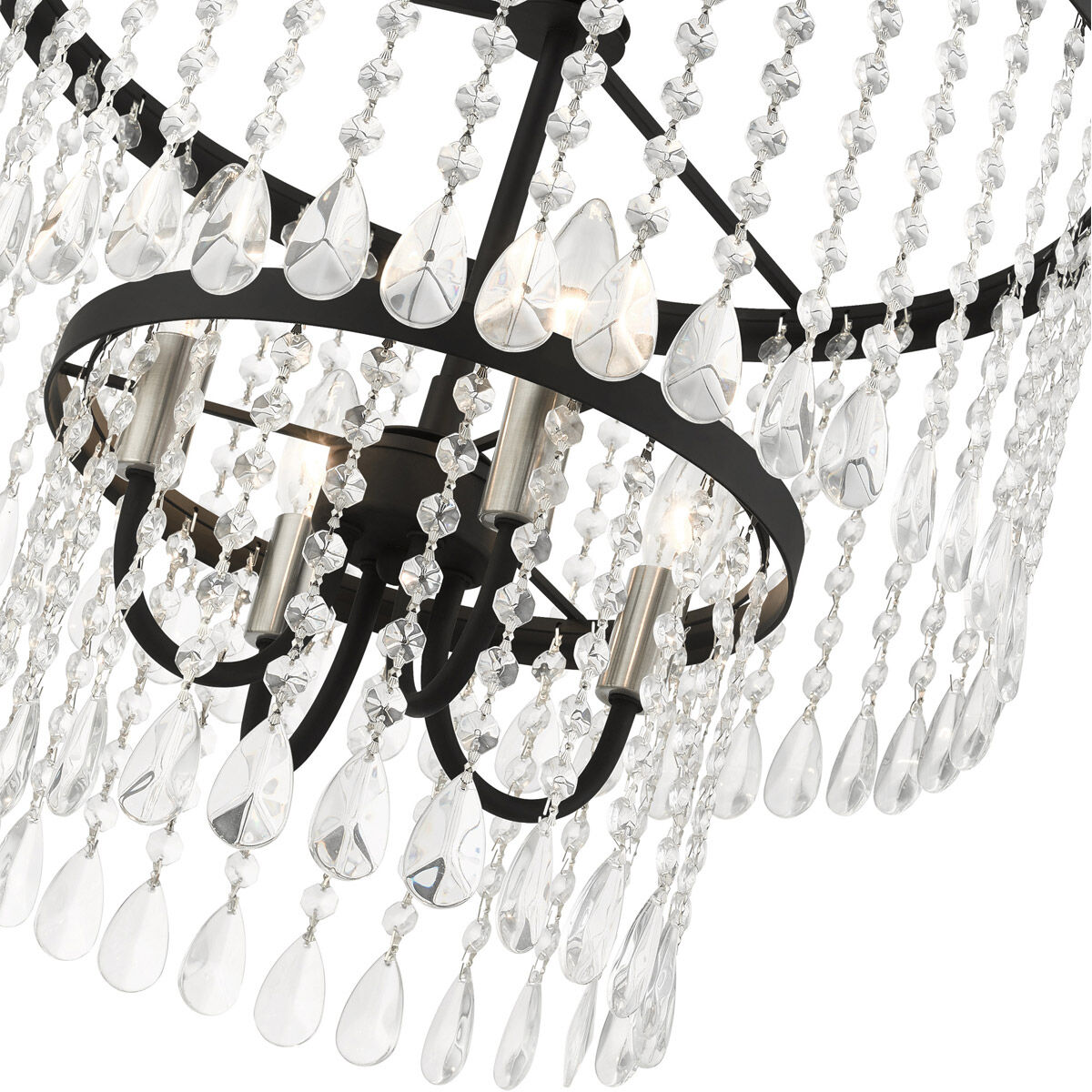 Elizabeth 4 Light 18 inch Black Pendant Chandelier Ceiling Light